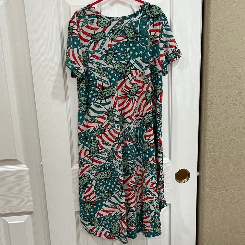 LulaRoe Statue of Liberty Dress size 12 - Picture 7 of 8